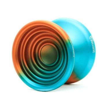 YoYoFactory Bullseye - Solid Color Orange Teal yo-yo kép