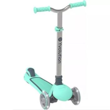 Yvolution: Glider Air összecsukható, világító, háromkerekű roller - Zöld kép
