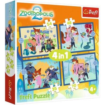 Zootropolis 2 - 4 az 1-ben 35-48-54-70db-os puzzle - Trefl kép
